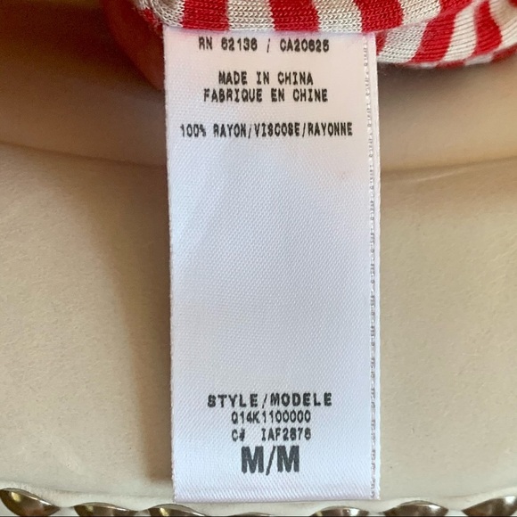 GUESS Red Striped Jersey Bodycon Dress Size Medium - Picture 13 of 15